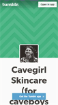 Mobile Screenshot of cavegirlskincare.com